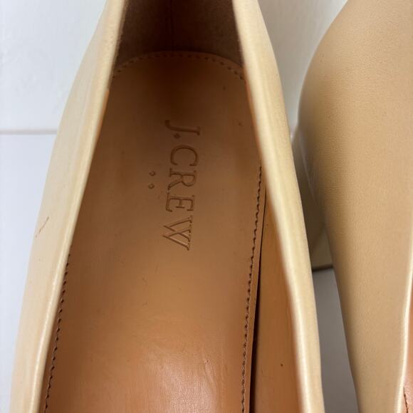 J. Crew Factory Bryn cap toe leather block heels 9.5 Old Money Preppy J6887 - Picture 8 of 10